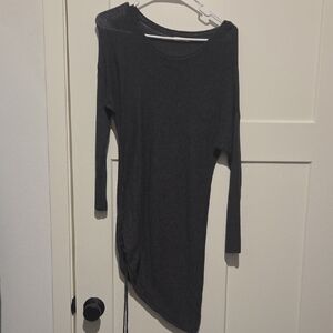 Elegant Dark Gray Women's Tunic